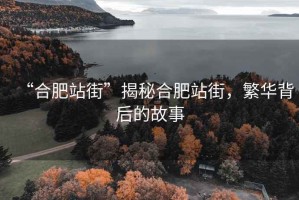 “合肥站街”揭秘合肥站街，繁华背后的故事