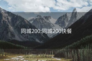 同城200:同城200快餐