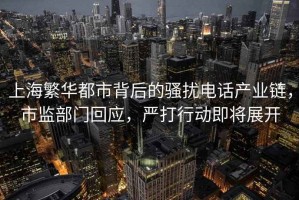 上海繁华都市背后的骚扰电话产业链，市监部门回应，严打行动即将展开