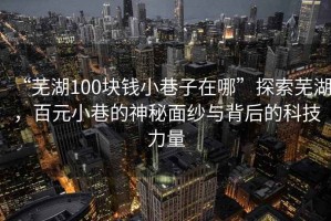 “芜湖100块钱小巷子在哪”探索芜湖，百元小巷的神秘面纱与背后的科技力量