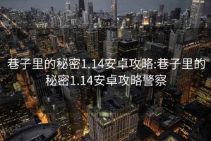 巷子里的秘密1.14安卓攻略:巷子里的秘密1.14安卓攻略警察