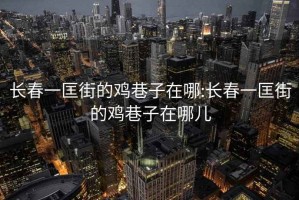 长春一匡街的鸡巷子在哪:长春一匡街的鸡巷子在哪儿