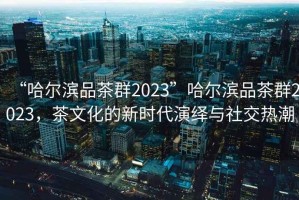 “哈尔滨品茶群2023”哈尔滨品茶群2023，茶文化的新时代演绎与社交热潮