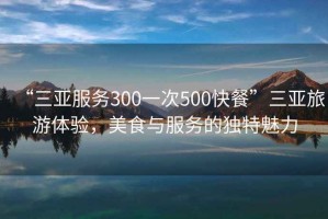 “三亚服务300一次500快餐”三亚旅游体验，美食与服务的独特魅力