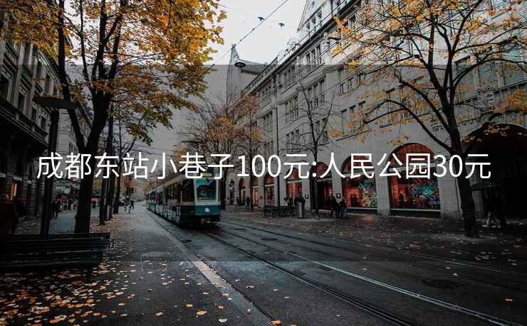 成都东站小巷子100元:人民公园30元