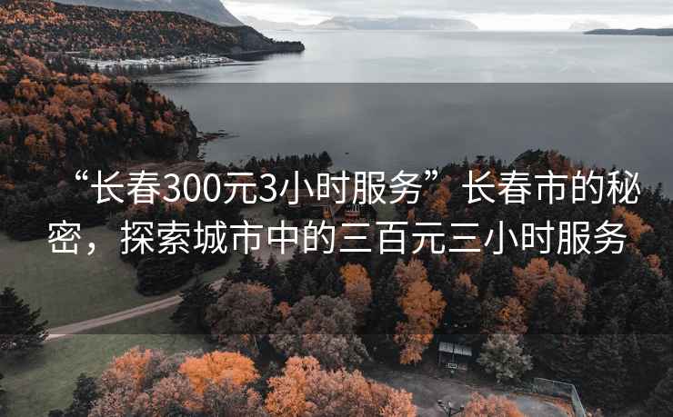 “长春300元3小时服务”长春市的秘密，探索城市中的三百元三小时服务