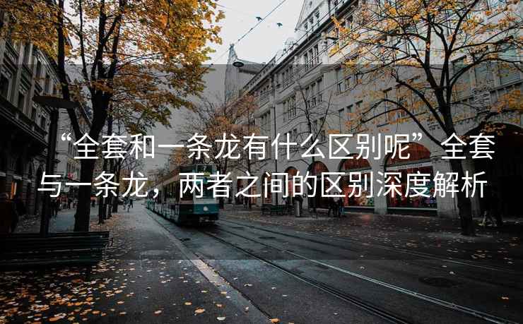 “全套和一条龙有什么区别呢”全套与一条龙，两者之间的区别深度解析