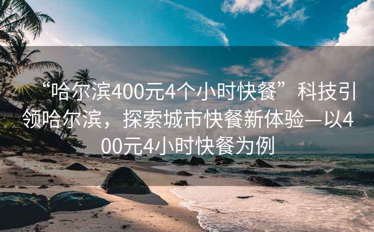 “哈尔滨400元4个小时快餐”科技引领哈尔滨，探索城市快餐新体验—以400元4小时快餐为例