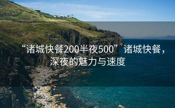 “诸城快餐200半夜500”诸城快餐，深夜的魅力与速度